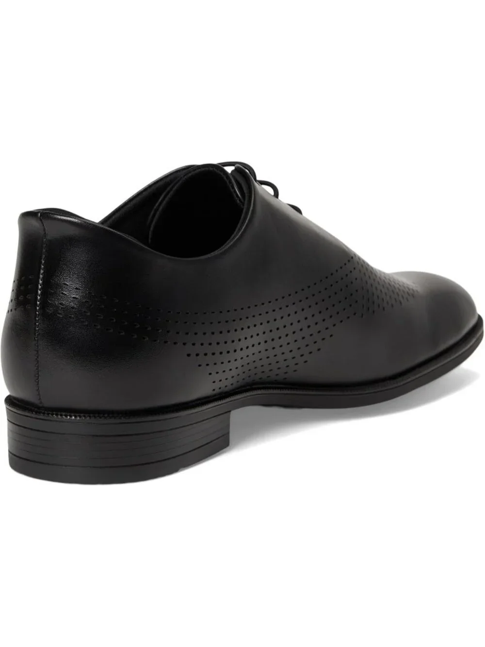 Marc Joseph Men's Black Napa Leather Closed Toe Casual Oxford Block Heel Shoes